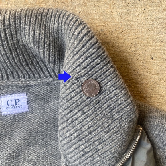 VTG CP Company Wool and Nylon Hooded Sweater - Picture 4 of 9